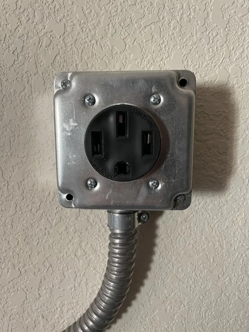 NEMA 14-50 outlet installed for Electrical Panel Upgrade in McSherrystown